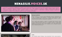 screenshot nenasilie.voices.sk